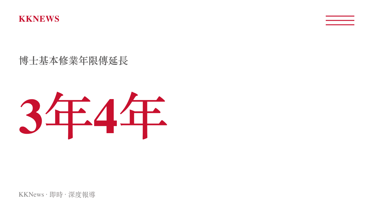 中國高校博士基本修業年限由3年延長至4年的學制調整示意