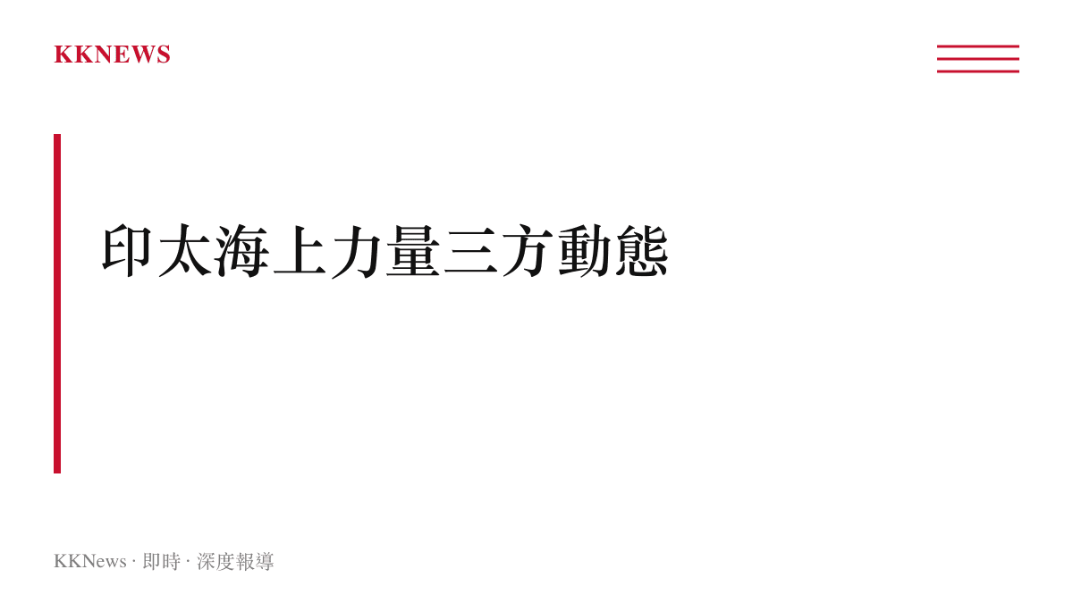 印太地區美中俄三方海上力量動態的圖卡標題