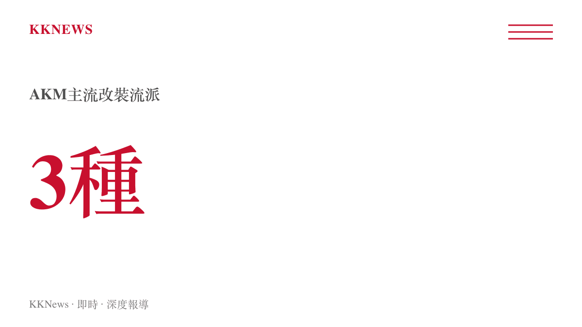 統計圖卡呈現《三角洲行動》AKM步槍的三大改裝流派：高性價比腰射流、開鏡精準流與重型槍管穩壓流
