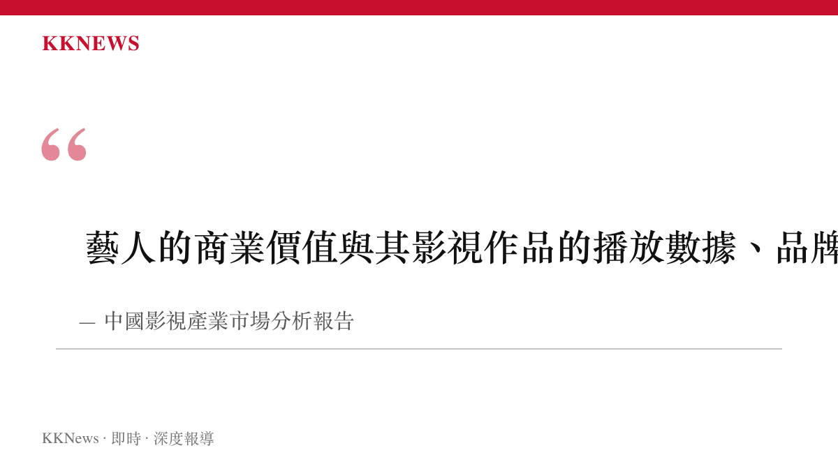 探討中國影視產業中藝人商業價值與市場地位評估標準的引言