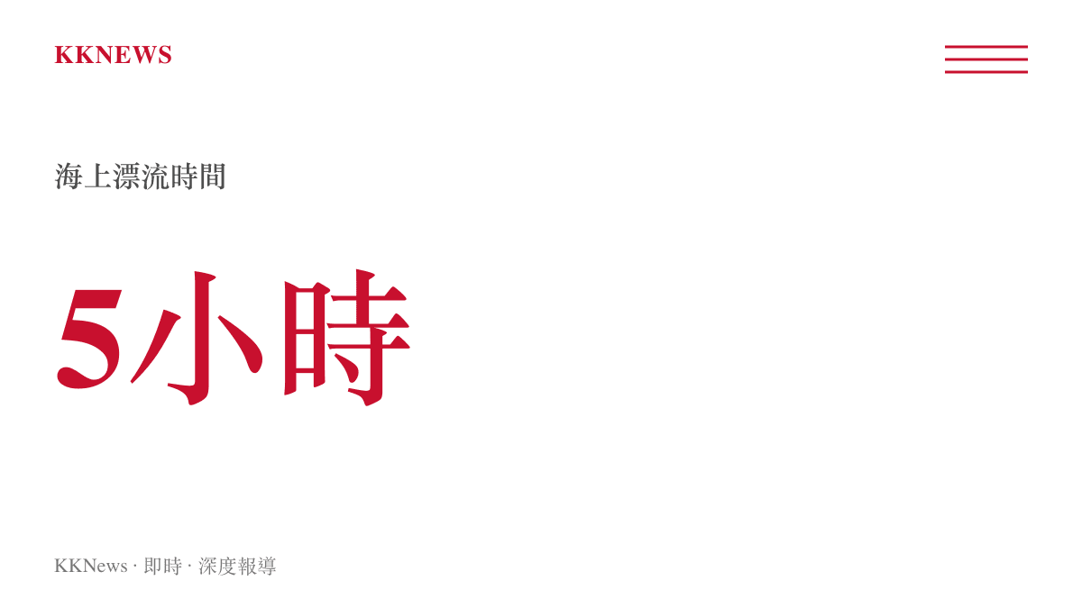 印尼沉船事故中全數乘客搭乘救生筏在海上漂流的時間為5小時