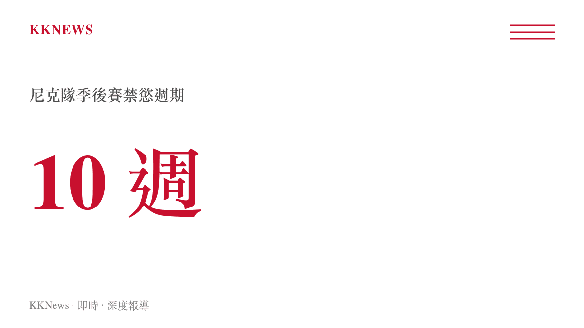 尼克隊球員在季後賽期間執行長達十周禁慾令的時間長度