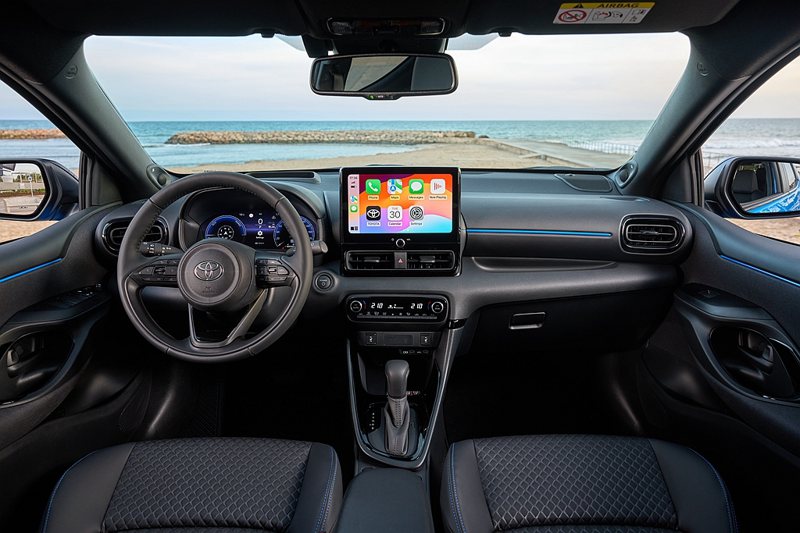 新年式歐規Toyota Yaris依據車型不等，提供7.0吋或12.3吋數位儀表...
