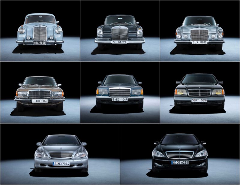 Mercedes-Benz幾十年來都用這類鍍鉻水箱罩塑造豪華大氣的形象。 圖／Mercedes-Benz