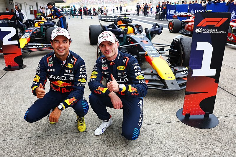 Red Bull車隊包辦F1日本大獎賽冠亞軍，車堆積分遙遙領先。 圖／Red Bull提供